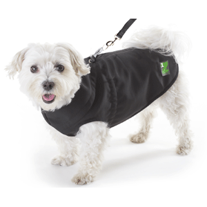 Pawz Black Coat With Harness