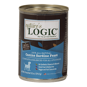 Nature's Logic Canned Sardine Dog Food 12/13.2 oz Case natures logic, nature's logic, canned, sardine, dog food, dog