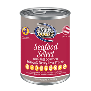 NutriSource Grain Free Canned Seafood Select Dog Food 12/13oz NutriSource, Grain Free, gf, Canned, Seafood Select, Dog Food