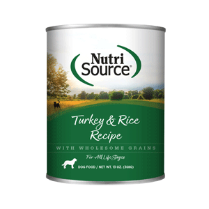 NutriSource Turkey & Rice Canned Dog Food 12/13oz NutriSource, Canned, Turkey, rice, Dog Food