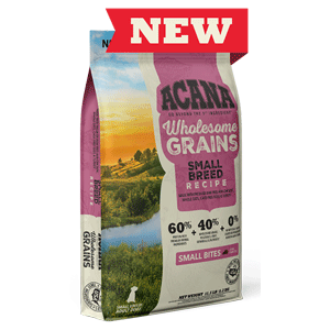 ACANA Wholesome Grains Small Breed Dog Food 11.5lb acana, dog food, dog, wholesome grains, grains, small breed