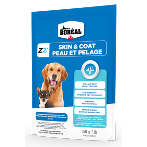 BORÉAL Z2+ Skin and Coat Supplement for Dogs Supplements, dog supplements, Zinpro Zinc Supplement,  Zinc supplements for dogs, dry skin supplements for dogs, resealable bag, z2, skin and coat, skin & coat