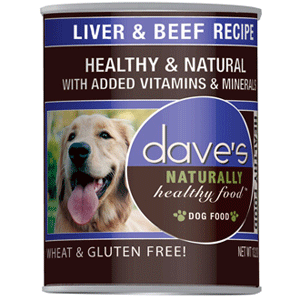 Dave's Naturally Healthy Liver & Beef Canned Dog Food 13oz 12 Case  Dave's, daves, pet food, naturally health, liver, beef, Canned, Dog Food