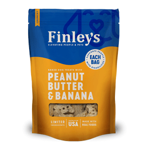 Finleys Peanut Butter & Banana Crunchy Biscuit 12oz Finleys, finleys, pb, Peanut Butter, Banana, Crunchy Biscuit, biscuit