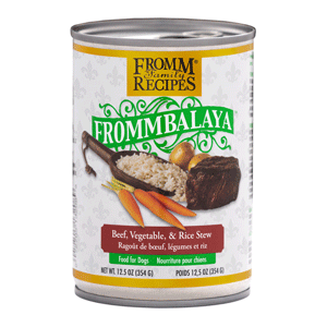 Frommbalaya Beef, Vegetable, & Rice Stew Canned Dog Food 12/12.5 oz fromm, frommbalaya, canned, dog food, dog, beef, Vegetable, Rice Stew 