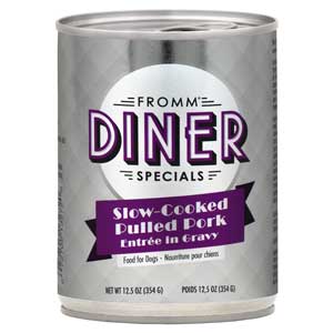 Fromm Diner Special Slow-Cooked Pulled Pork Canned Dog Food 12/12.5 oz Case Fromm, diner, specials, slow, cooked, pulled, pork, Canned, Dog Food