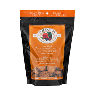 Fromm Chicken Carrot & Pea Dog Treats 8 oz fromm, chicken carrot & peas, dog treats, chicken carrot and peas