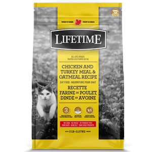Lifetime Chicken Turkey & Oatmeal Cat Food Lifetime, Chicken, Turkey, Oatmeal, Cat Food