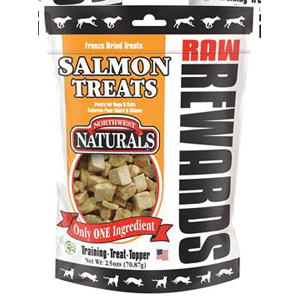 NW Naturals Freeze Dried Salmon Dog & Cat Treats 2.5oz northwest naturals, nw naturals, nw, naturals, dog food, cat food, fd, freeze dried, salmon, treats