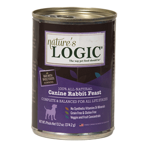 Nature's Logic Canned Rabbit Dog Food 12/13.2 oz Case natures logic, nature's logic, canned, rabbit, wet, dog food, dog
