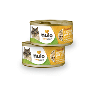 Nulo Freestyle Shredded Chicken & Duck Canned Cat Food 3oz 24 Case Nulo, Freestyle, shredded, chicken, duck, Canned, Cat Food
