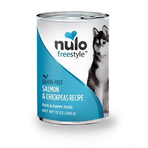 Nulo Freestyle Salmon & Chickpeas Canned Dog Food 13oz 12 Case Nulo, Freestyle, salmon, chickpeas, Canned, Dog Food