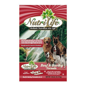 Nutri Life Beef & Barley Dog Food nutri life, beef, barley, Dry, dog food, dog
