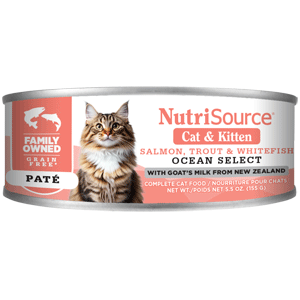NutriSource Grain Free Ocean Select Canned Cat Food 12/5.5 oz Case nutrisource, nutri source, canned, Cat food, grain free, gf, select, ocean
