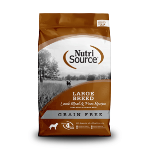 NutriSource Grain Free Large Breed Lamb & Pea Dog Food 26 lb nutrisource, nutri source, grain free, large breed lamb, lamb, large, Dry, dog food, dog, pea