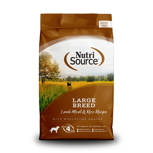NutriSource Large Breed Lamb & Rice Dog Food 26 lb nutrisource, nutri source, large, lamb & rice, lamb and rice, Dry, dog food, dog