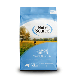 NutriSource Large Breed Trout & Rice Dog Food 26lb nutrisource, nutri source, adult, trout, trout and rice, trout &amp; rice, rice, Dry, dog food, dog, Large breed