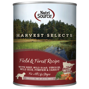 NutriSource Harvest Selects Field & Forest Canned Dog Food 12/13oz NutriSource, Canned, Dog Food, Harvest Selects, Field & Forest, field, forest