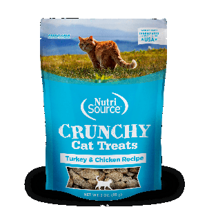 Nutri Source Crunchy Cat Turkey & Chicken Treats 3oz Nutri Source, Crunchy, Cat, Turkey, Chicken, Treats, cat treats