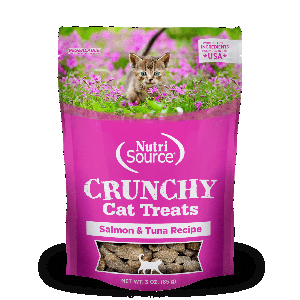 Nutri Source Crunchy Cat Salmon & Tuna Treats 3oz Nutri Source, Crunchy, Cat, salmon, tuna, Treats, cat treats
