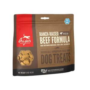 ORIJEN Freeze Dried Dog Treats Black Angus Beef 3.25oz orijen, freeze dried, dog treats, dog, treats, black angus beef, beef