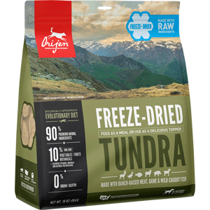 ORIJEN Freeze Dried Tundra Dog Food 6oz orijen, freeze dried, dog food, dog, food, tundra