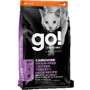 Go Carnivore Grain Free Chicken Turkey & Duck Cat Food Petcurean, cat food, grain free, gf, adult, Go, Carnivore, Chicken, Turkey, Duck