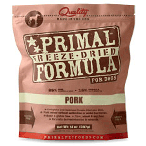 Freeze Dried Dog Pork Nugget 14oz primal, fd, freeze dried, dog food, pork