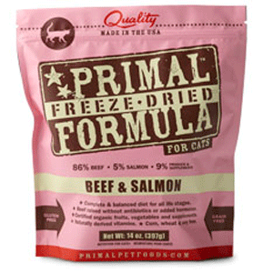 Freeze Dried Cat Beef & Salmon Nuggets 14oz Primal, primal pet foods, cat food, cat, freeze dried, freeze, beef, salmon, nugget