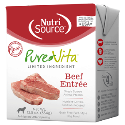 PureVita Grain Free TPK Beef Entree Dog Food 12/12.5oz purevita, pure vita, grain free, canned, tetrapak, dog food, dry, beef, entree