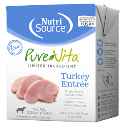 PureVita Grain Free TPK Turkey Entree Dog Food 12/12.5oz purevita, pure vita, grain free, canned, tetrapak, dog food, dry, turkey, entree