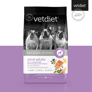 Vetdiet Salmon & Pea Formula Adult Skin & Stomach Health All Breeds Dry Dog Food Vetdiet, Adult, Salmon, Skin, Stomach, Dog Food