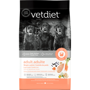 Vetdiet Large Breed Weight Control Chicken 30lb Vetdiet, Adult, large breed, Chicken, Dog Food, weight control