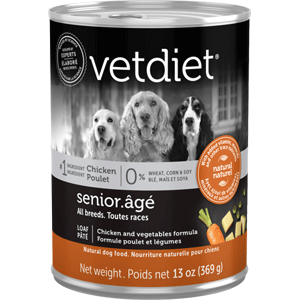 Vetdiet Senior Canned Food 13oz 12 Case Vetdiet, adult, Canned, dog Food, senior 