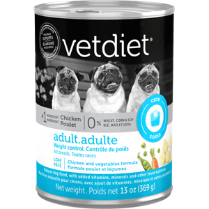 Vetdiet Adult Weight Control Canned Food 13oz 12 Case Vetdiet, adult, Canned, dog Food, weight control 