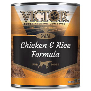 Victor Chicken & Rice Canned Dog Food 13.2oz 12 Case Victor, Chicken, Rice, Canned, Dog Food