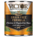 Victor GF Chicken and Vegetables Canned Dog Food 13.2oz 12 Case Victor, chicken, gf, grain free, vegetables, cuts, gravy, Canned, Dog Food