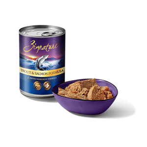 Zignature Canned Trout & Salmon Dog Food 12 Cans 13oz Case Zignature, Canned, salmon, Dog Food, trout