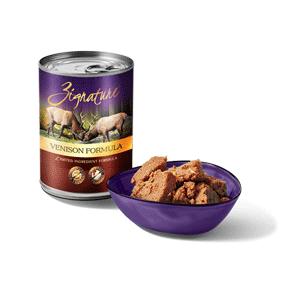 Zignature Canned Venison Dog Food 12 cans 13oz Case Zignature, Canned, venison, Dog Food