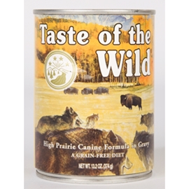 Taste of the Wild Dog Can High Prairie 12/13.2oz taste of the wild, canned, high prairie, dog food, dog